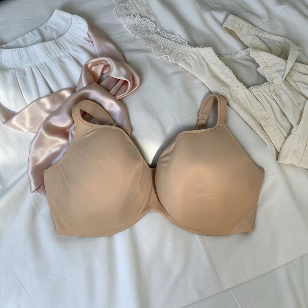 Cacique Lane Bryant Women's 46G Beige Nude Smooth Lightly Lined Balconette Bra